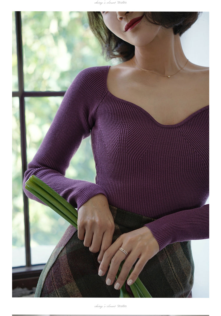 Slim knit for ladies