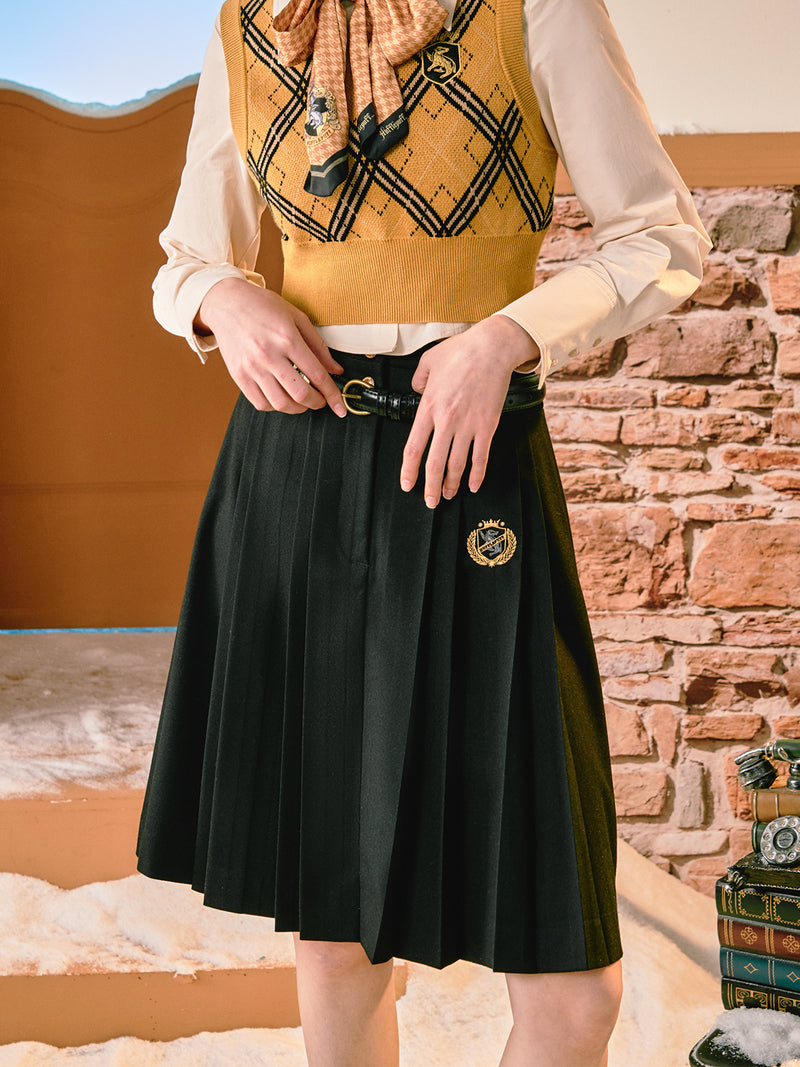 魔法学校の刺繍プリーツスカート – ManusMachina