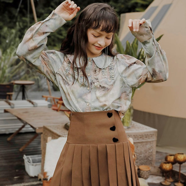 Mist haze blurring blouse
