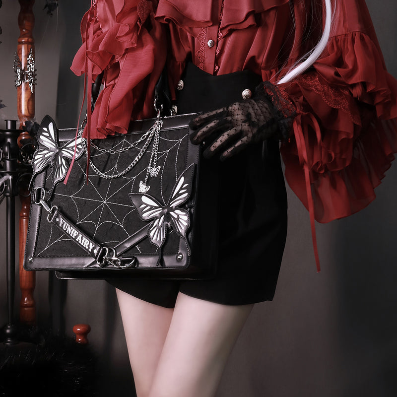 Spider's Thread and Butterfly Gothic Bag – ManusMachina
