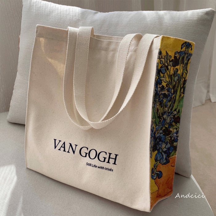 Vase with Irises tote bag