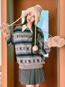 Magic School's Fair Isle Pattern Knit Sweater