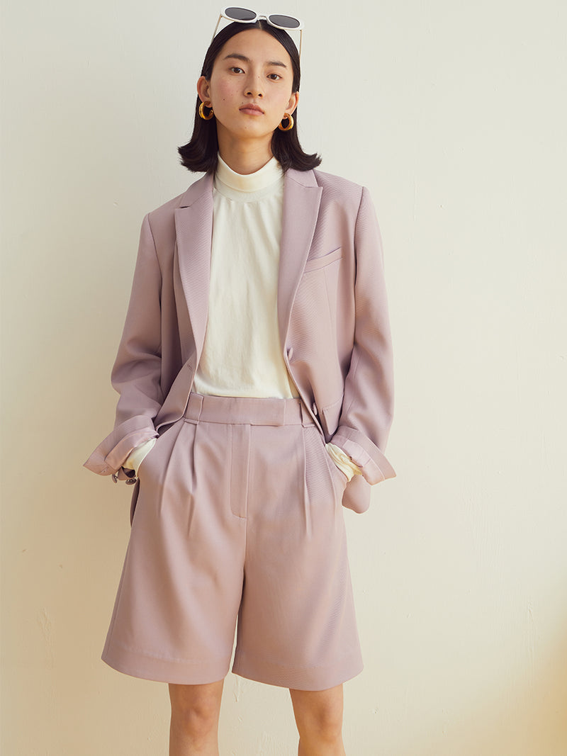 Light Grape Casual Shorts