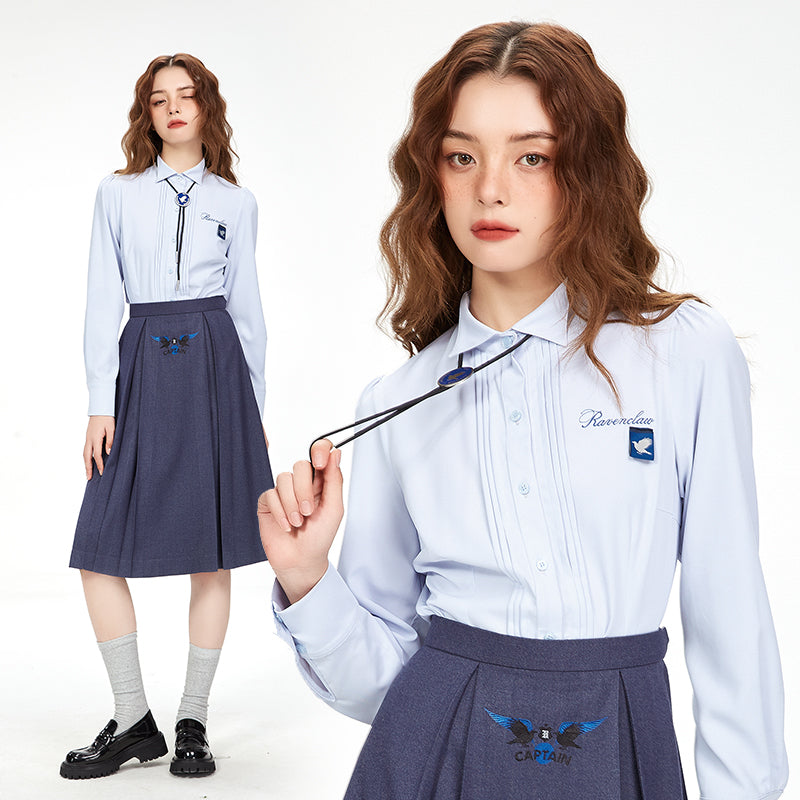 Magic School Embroidered Pleated Blouse