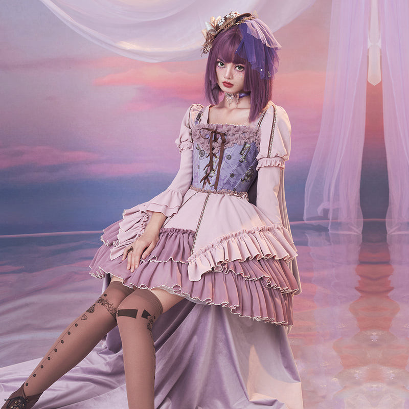 Western Aristocrat's Daughter's Floral Frill Corset [Scheduled to be shipped in early May 2023]