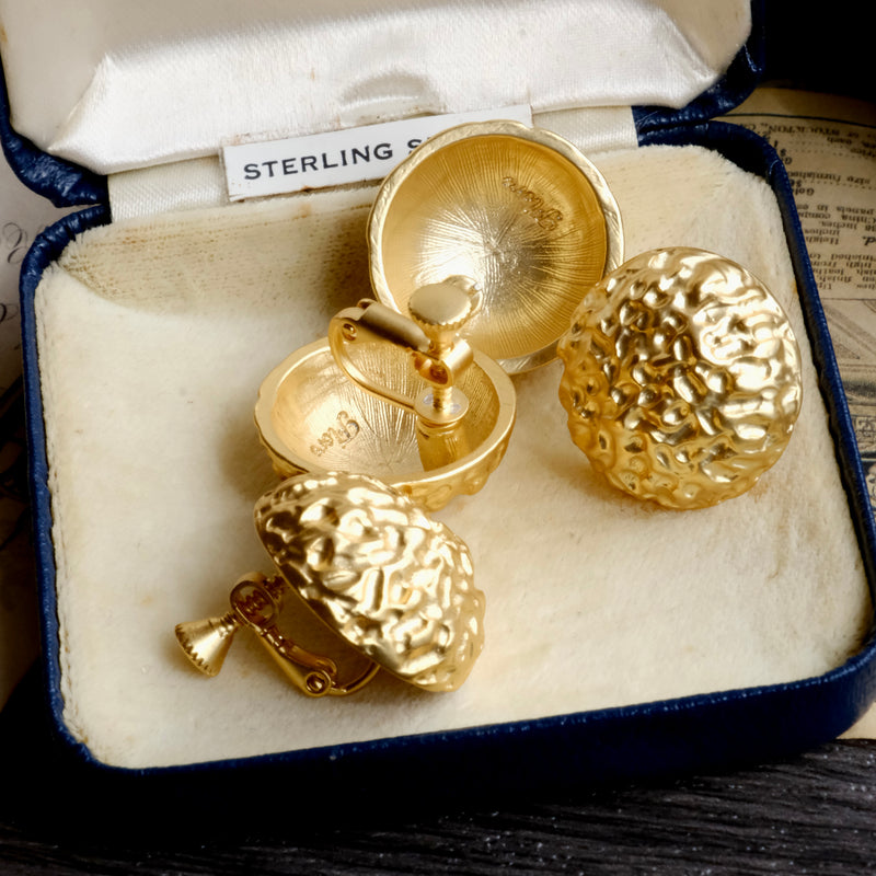 golden lava earrings