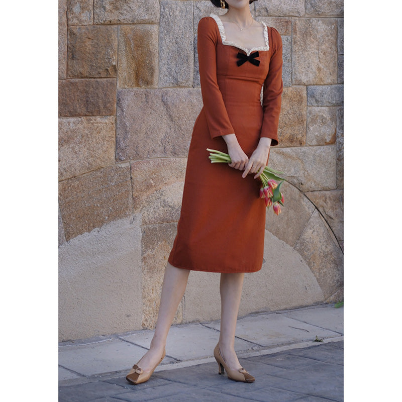 Orange Lady Classical Dress
