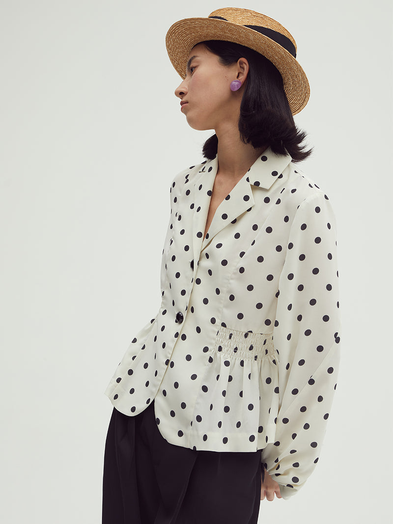 france vintage dot tops.