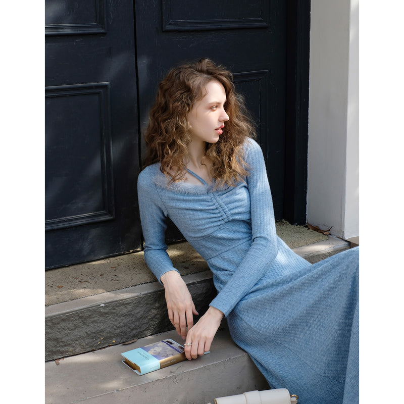 Western lady's slim dress