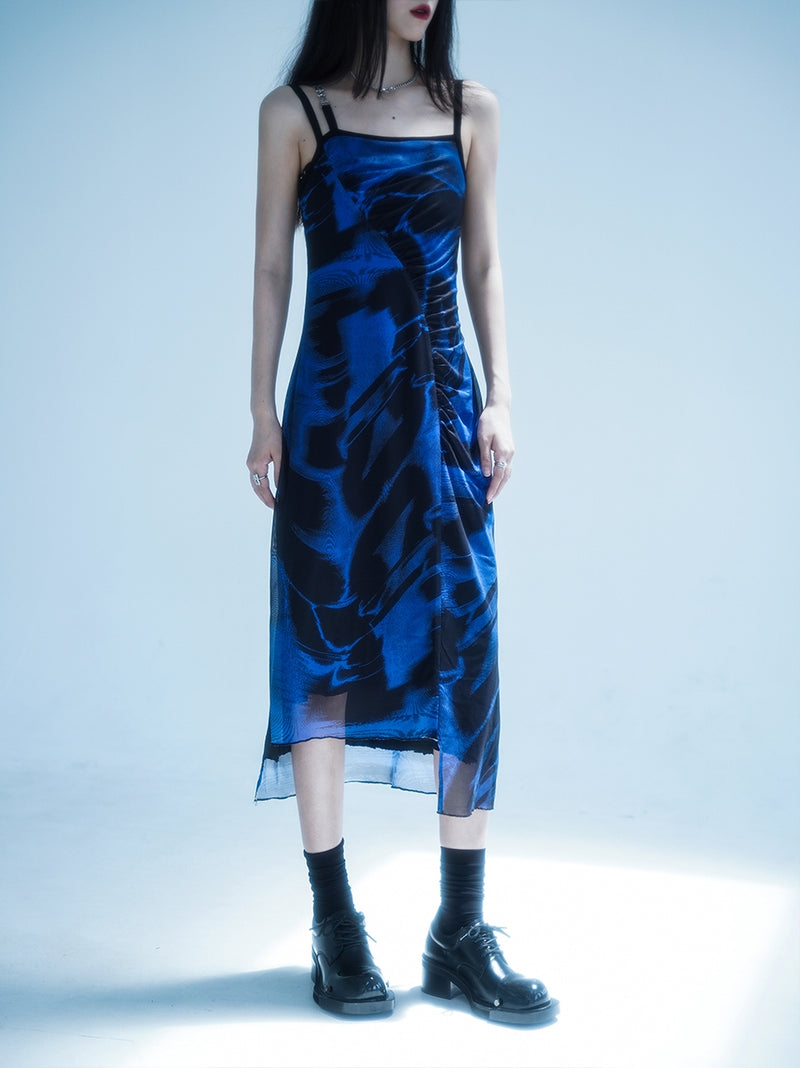 Ultramarine galaxy strap dress