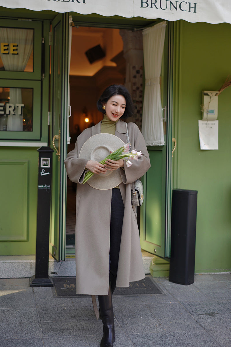 Shibairo Lady Classical Long Wool Coat