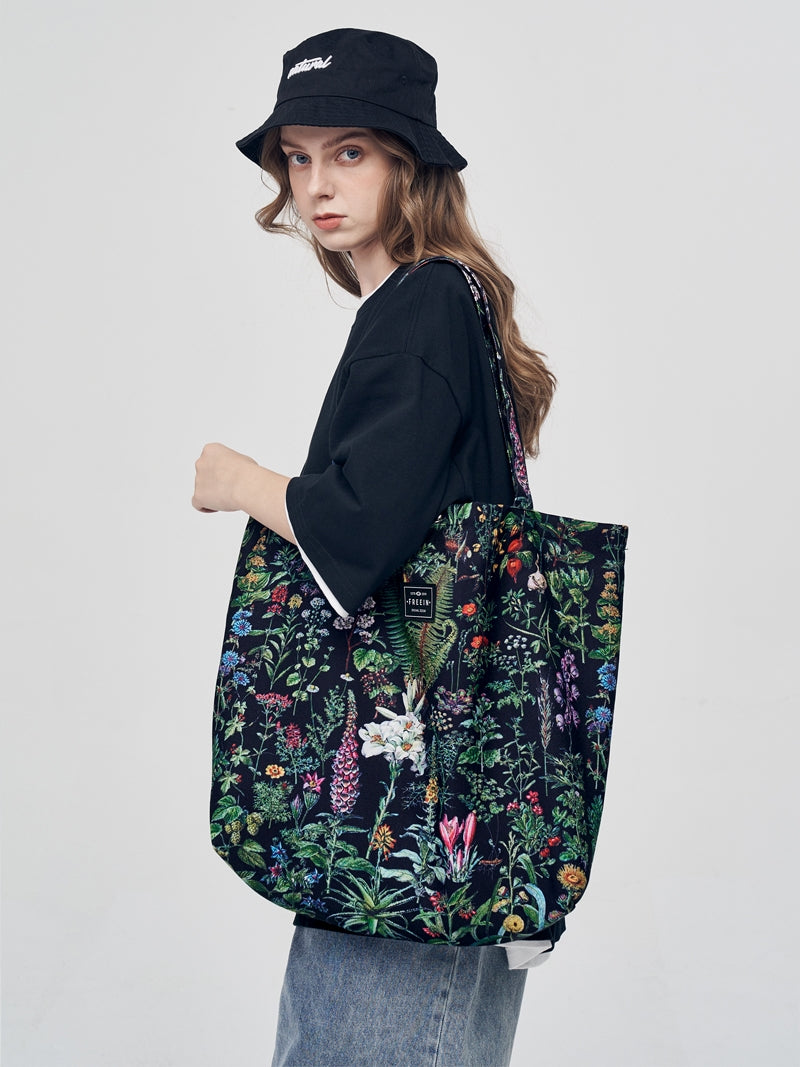 Botanical Encyclopedia Black Tote Bag