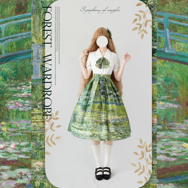 Water lily pond classical skirt