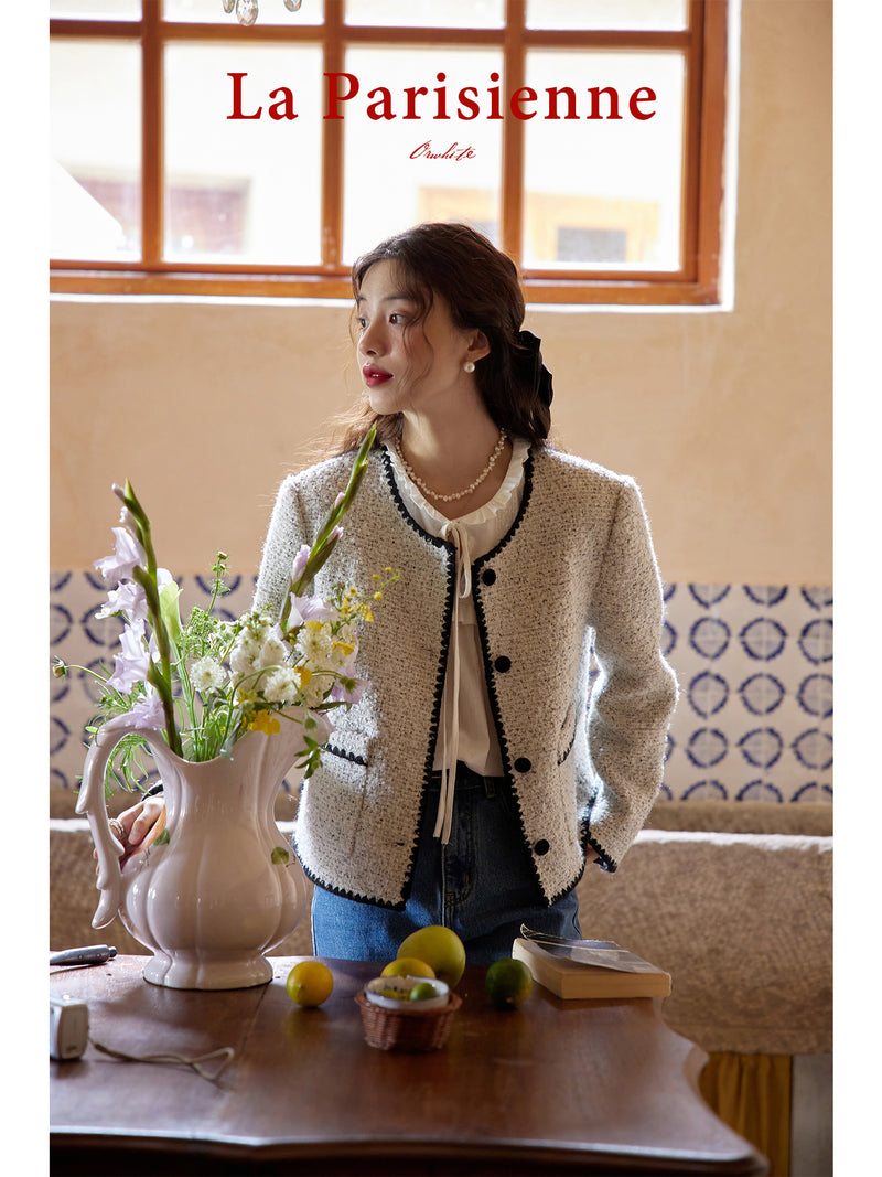 light gray lady wool jacket