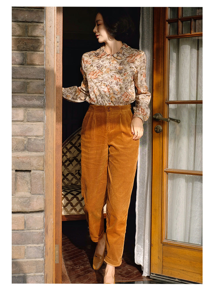 ladies vintage velvet pants