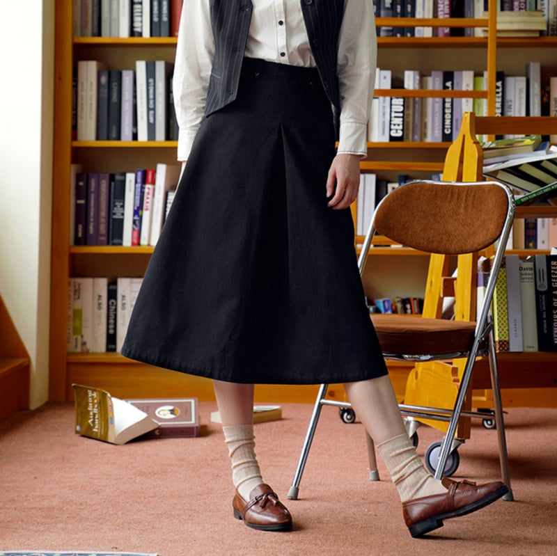 literary retro casual skirt