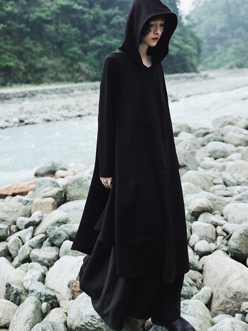 black witch hoodie dress