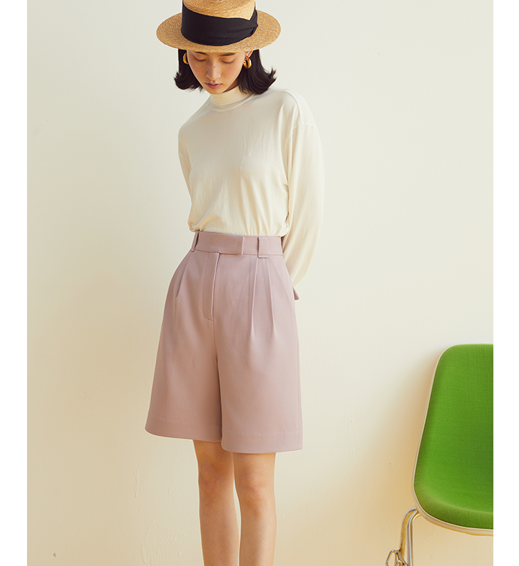 Light Grape Casual Shorts