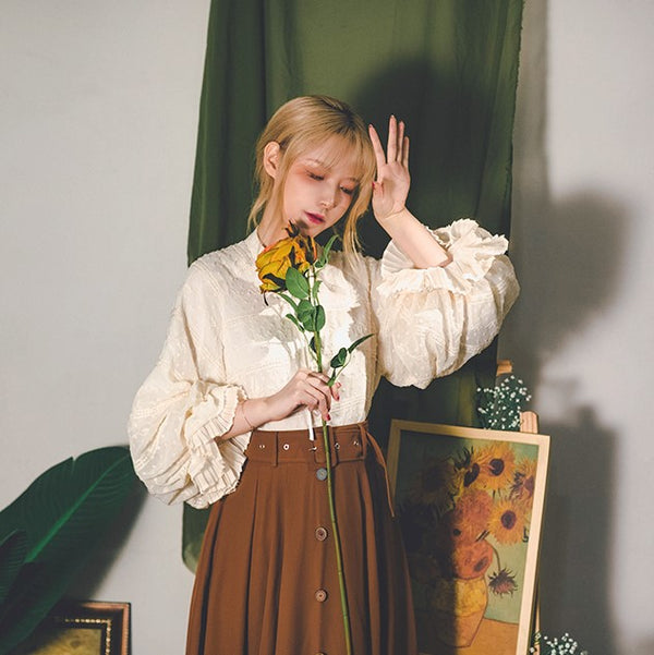 刺繍装飾ヴィクトリアンブラウス – ManusMachina