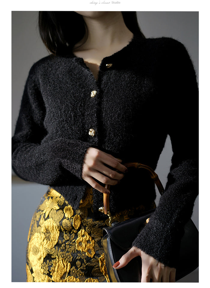 向日葵刺繍ジャガードスカート – ManusMachina