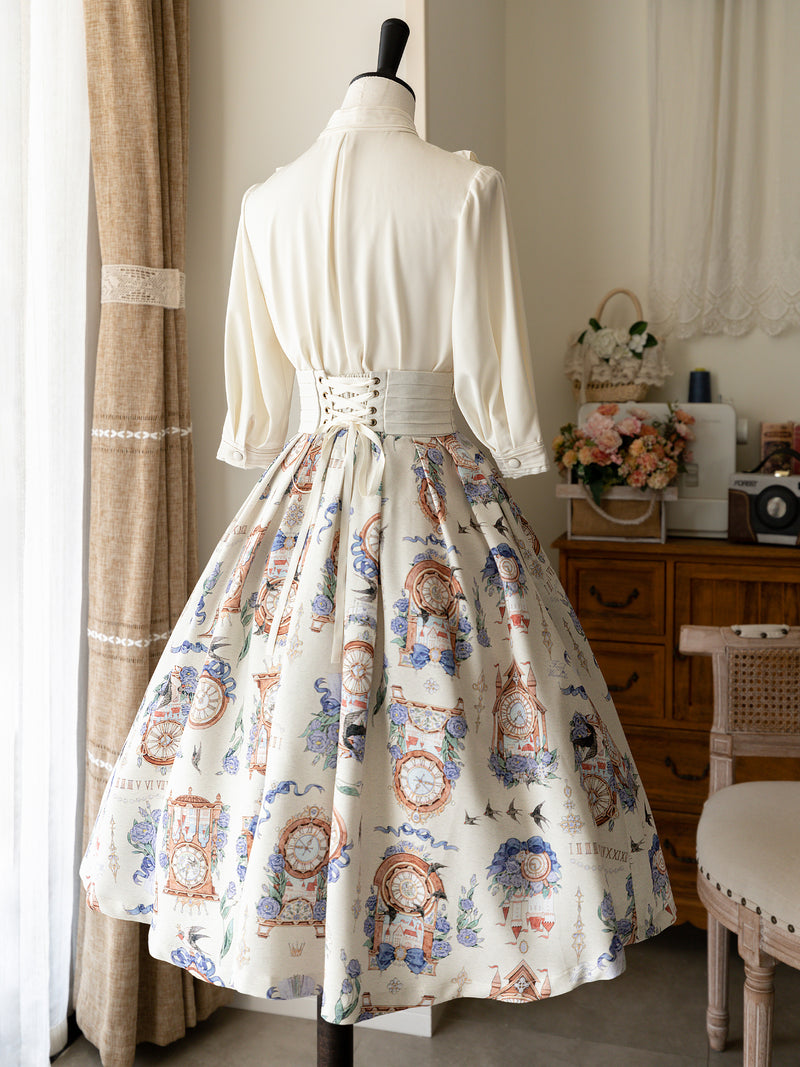 Western clock and bouquet classical dress and short jacket (Wistalia) [Planned to be shipped from late April to early May 2023]