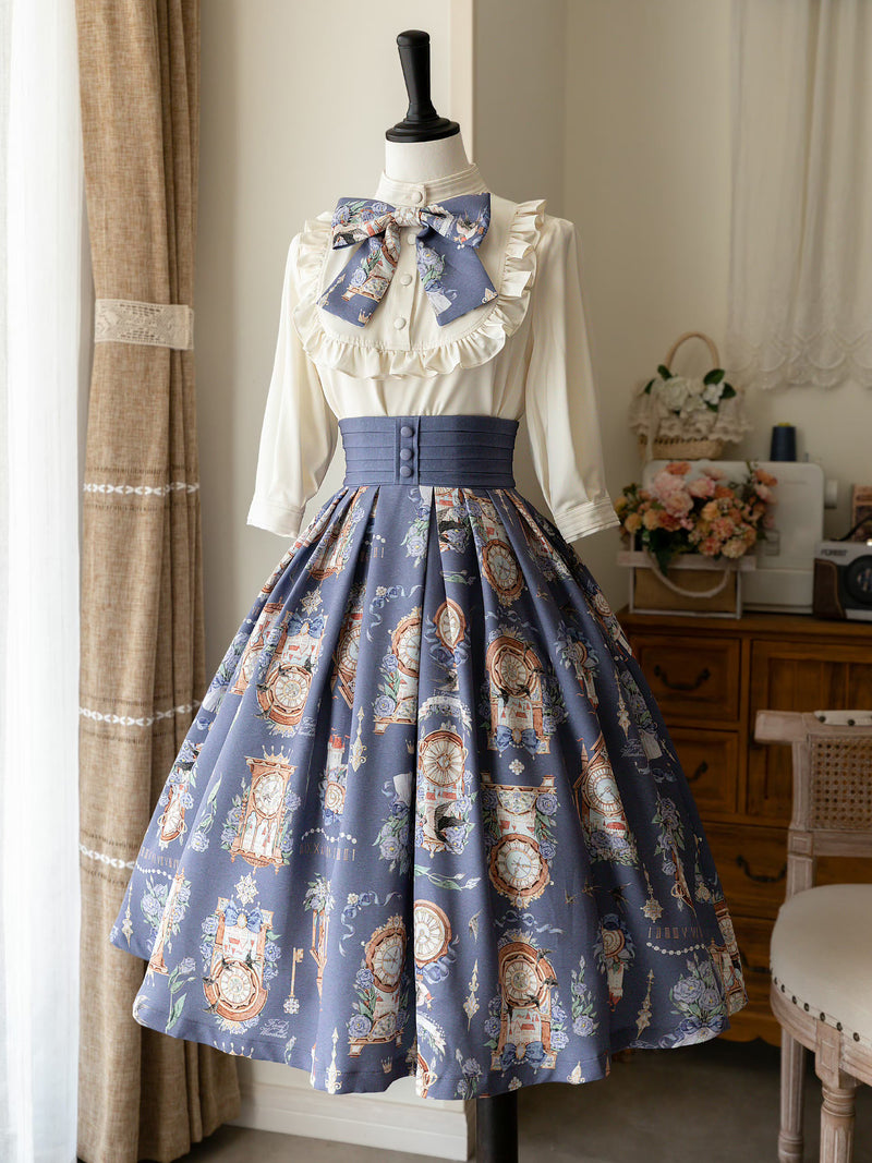 Western clock and bouquet classical dress and short jacket (Wistalia) [Planned to be shipped from late April to early May 2023]