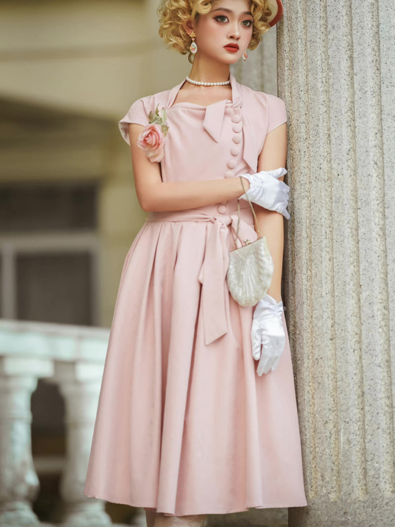 Light cherry blossom lady classical dress