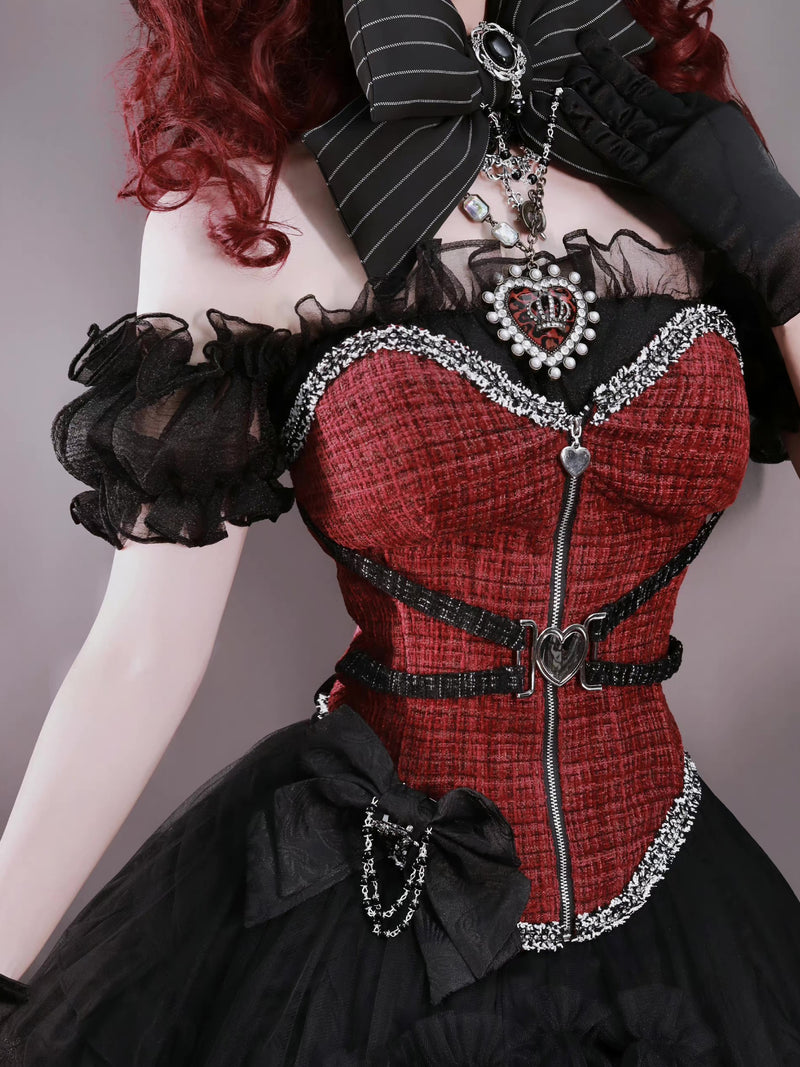 Tweed Corset for a Royal and Noble Lady [Scheduled to be shipped in mid-March 2023]