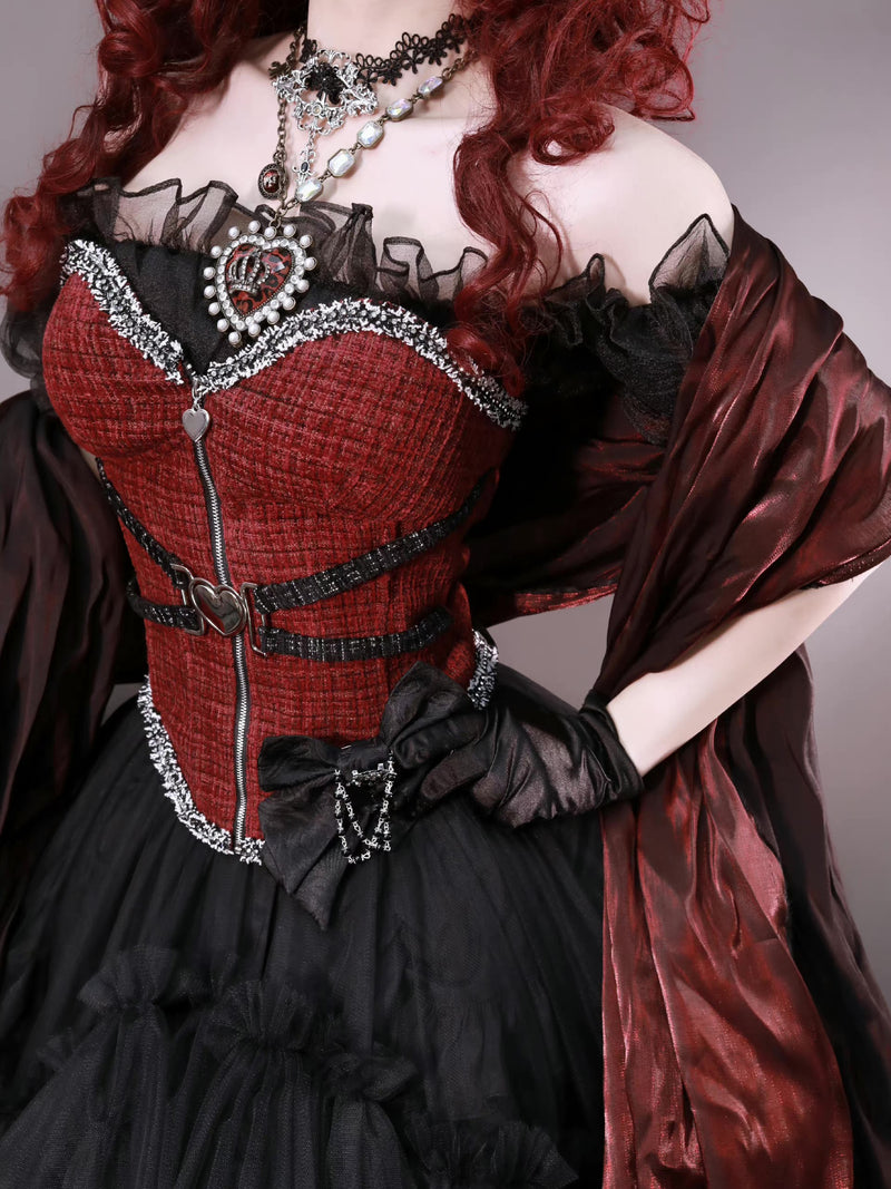 Tweed Corset for a Royal and Noble Lady [Scheduled to be shipped in mid-March 2023]