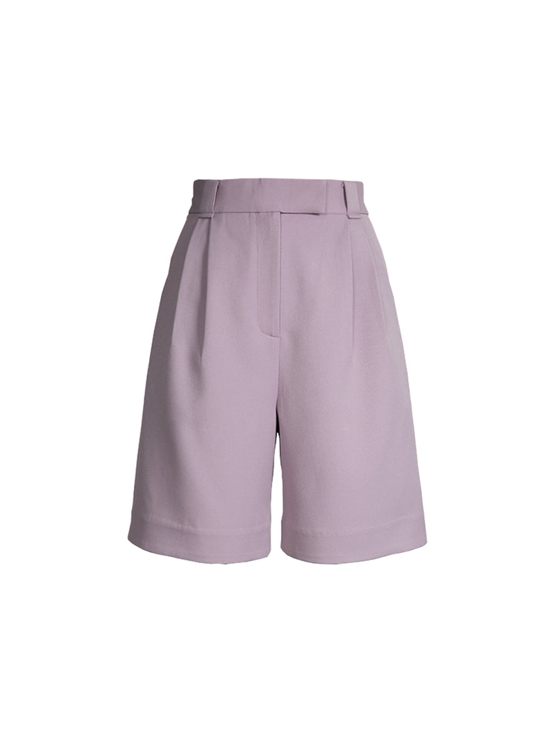Light Grape Casual Shorts