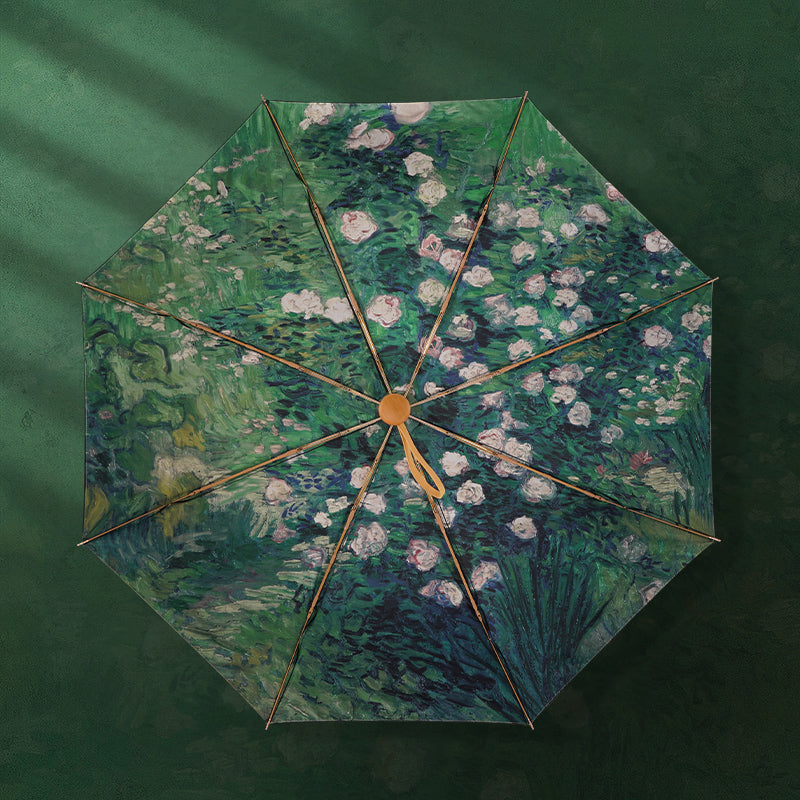 Iris in a Glass Vase折りたたみ傘