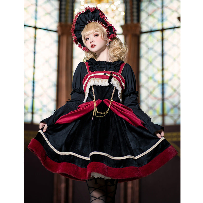 Medieval aristocratic embroidery classical jacket, jumper skirt and shorts