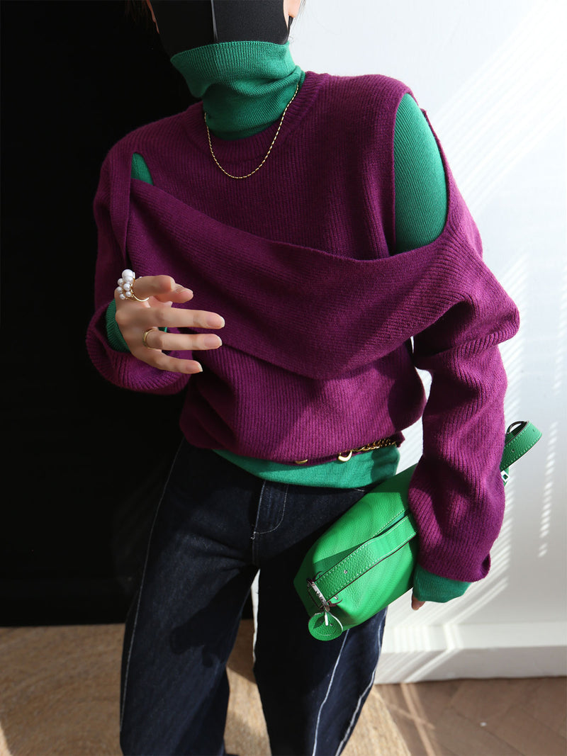 Turtleneck sweaters for little girls