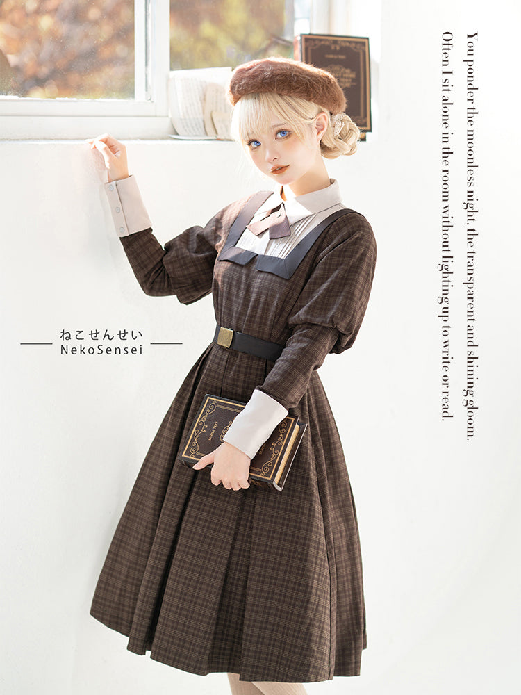 British lady's plaid dress [Scheduled to be shipped from February to April 2023]