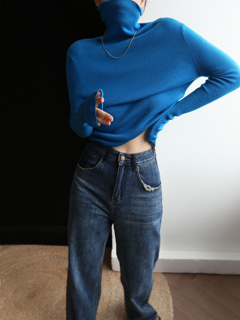 Turtleneck sweaters for little girls