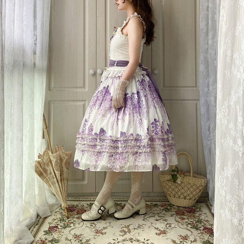 purple wisteria crowd elegant skirt
