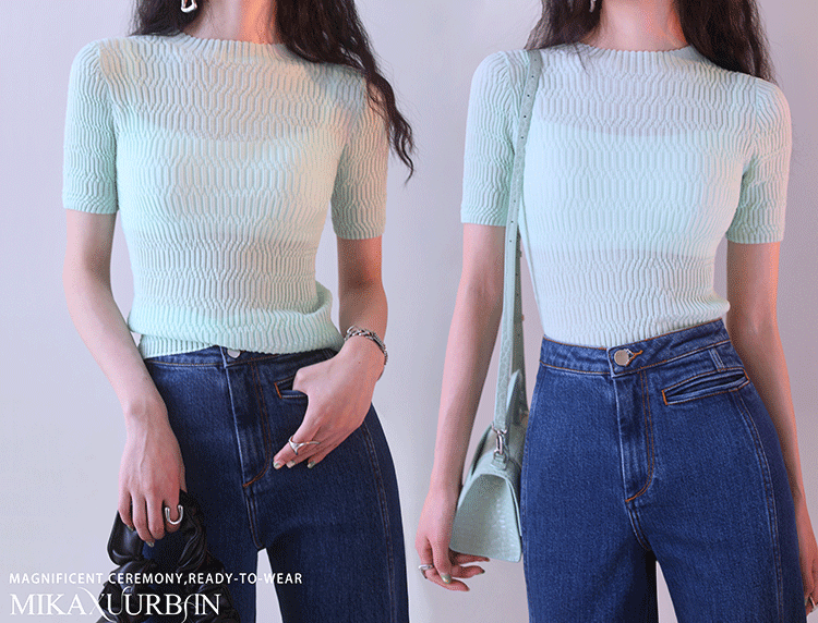 Ice Fragment Lady Jacquard Knit