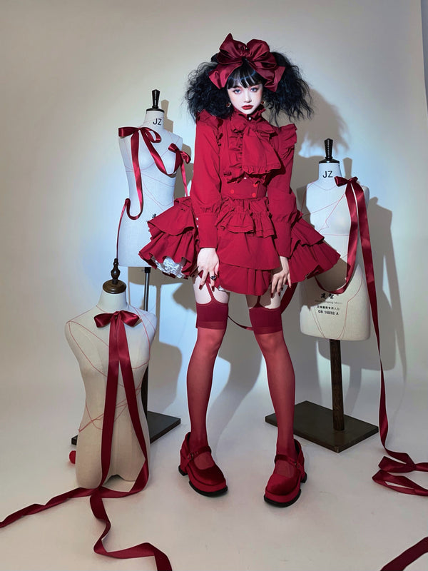 Crimson Lady's Velvet Jacket [Planned to be shipped in mid-March 2023]