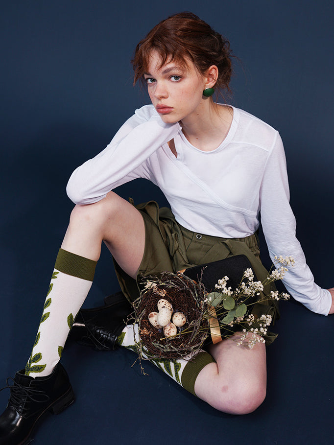 British Girl's Strap Half Work Pants