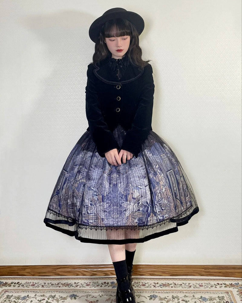 Temple of the Apocalypse Pattern Jumper Skirt [Planned to be shipped from late April to early May 2023]