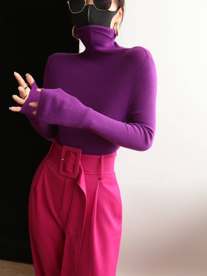Turtleneck sweaters for little girls