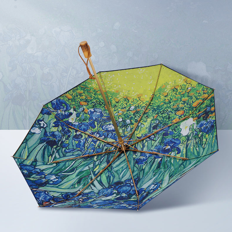 Irises folding umbrella