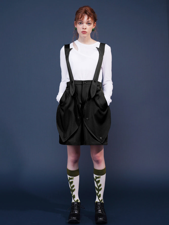 British Girl's Strap Half Work Pants