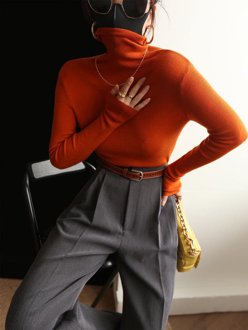 Turtleneck sweaters for little girls