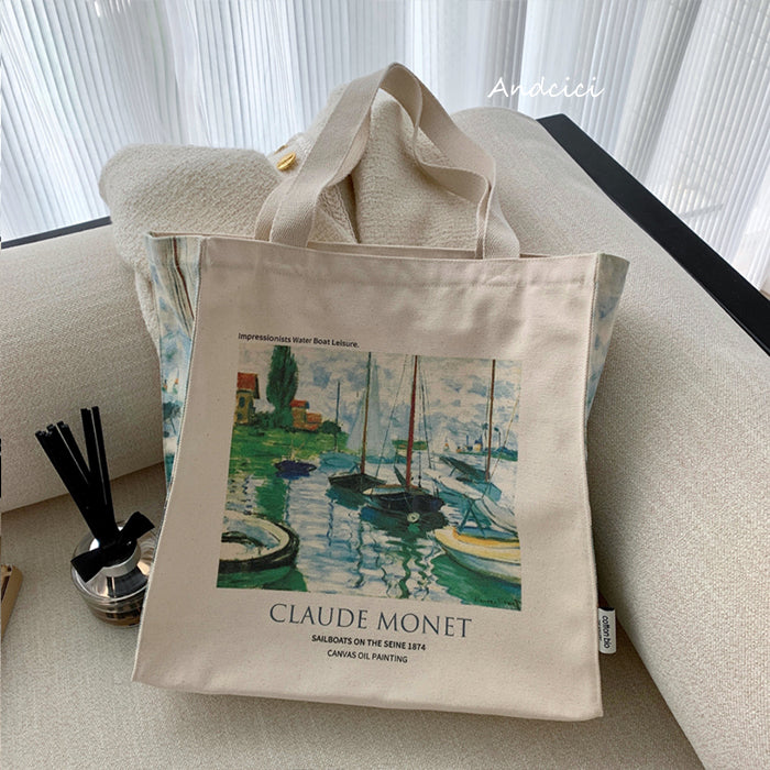 Sailboats on the Seine tote bag