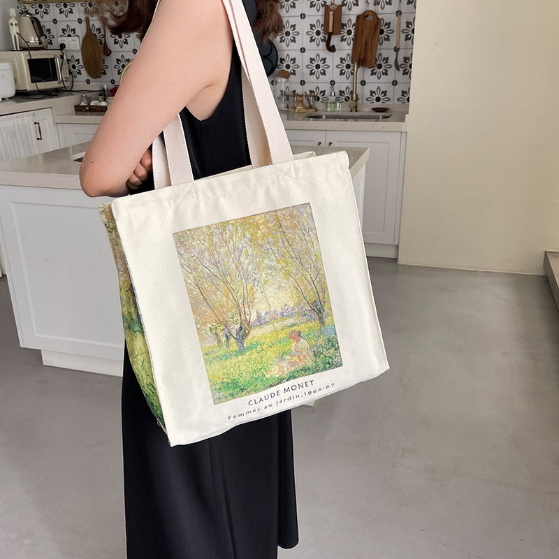 Woman Seated under the Willows Tote Bag