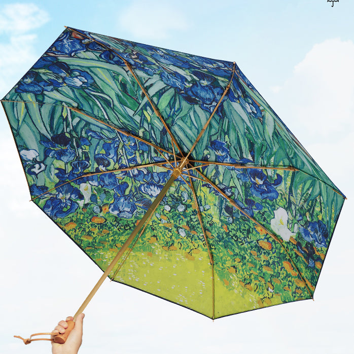 Irises folding umbrella