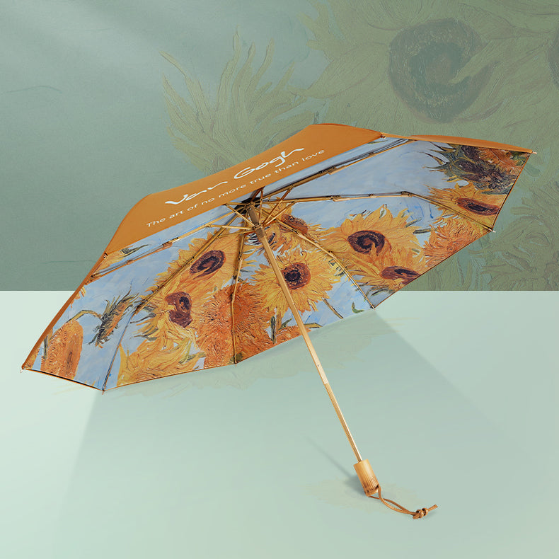 Sunflowers folding umbrella