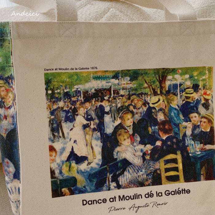 Dance at Moulin de la Galette tote bag