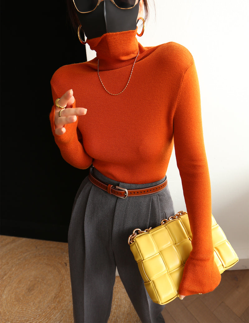 Turtleneck sweaters for little girls